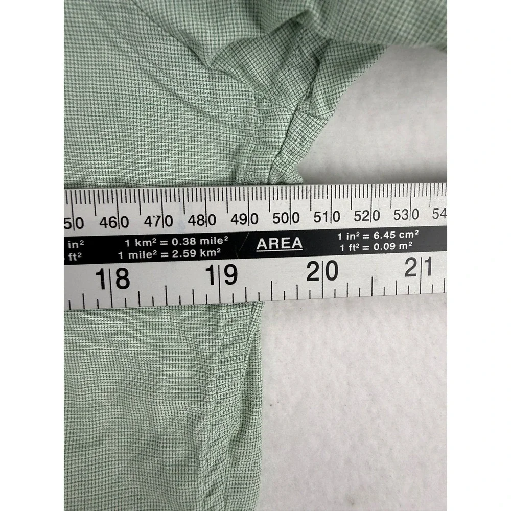 Banana Republic Shirt Mens Small‎ Green Short Sleeve Stretch Button Down Utility